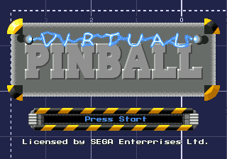 Virtual Pinball Title Screen